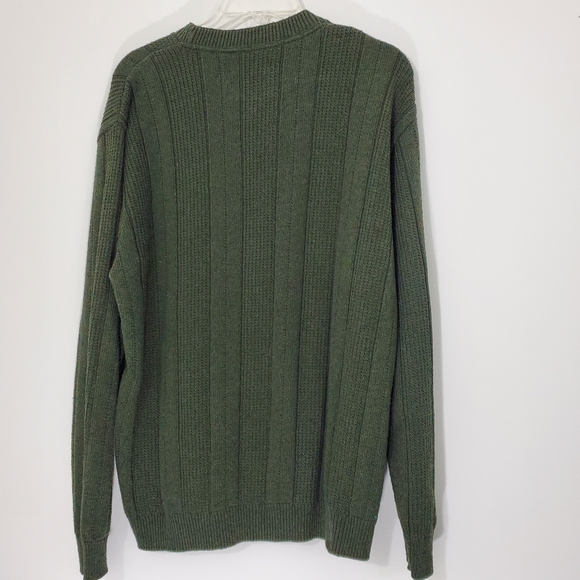 Bill Blast Green Pullover Ribbed Sweater, Size Large - Picture 10 of 11